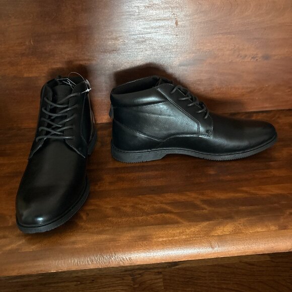 London Fog Collection Memory Foam LFM-Tyler Chukka Black Size 11M New NWT - Picture 1 of 6